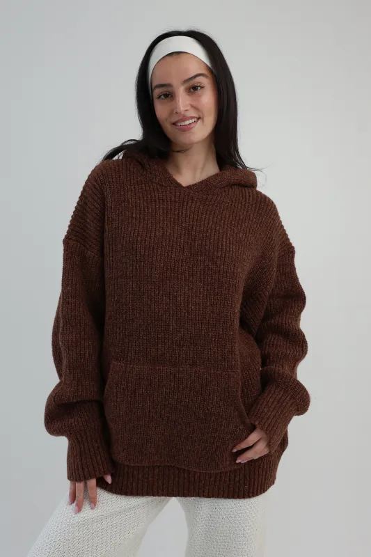 Crisp Morning Sweater in Brown sold by Grey Bandit