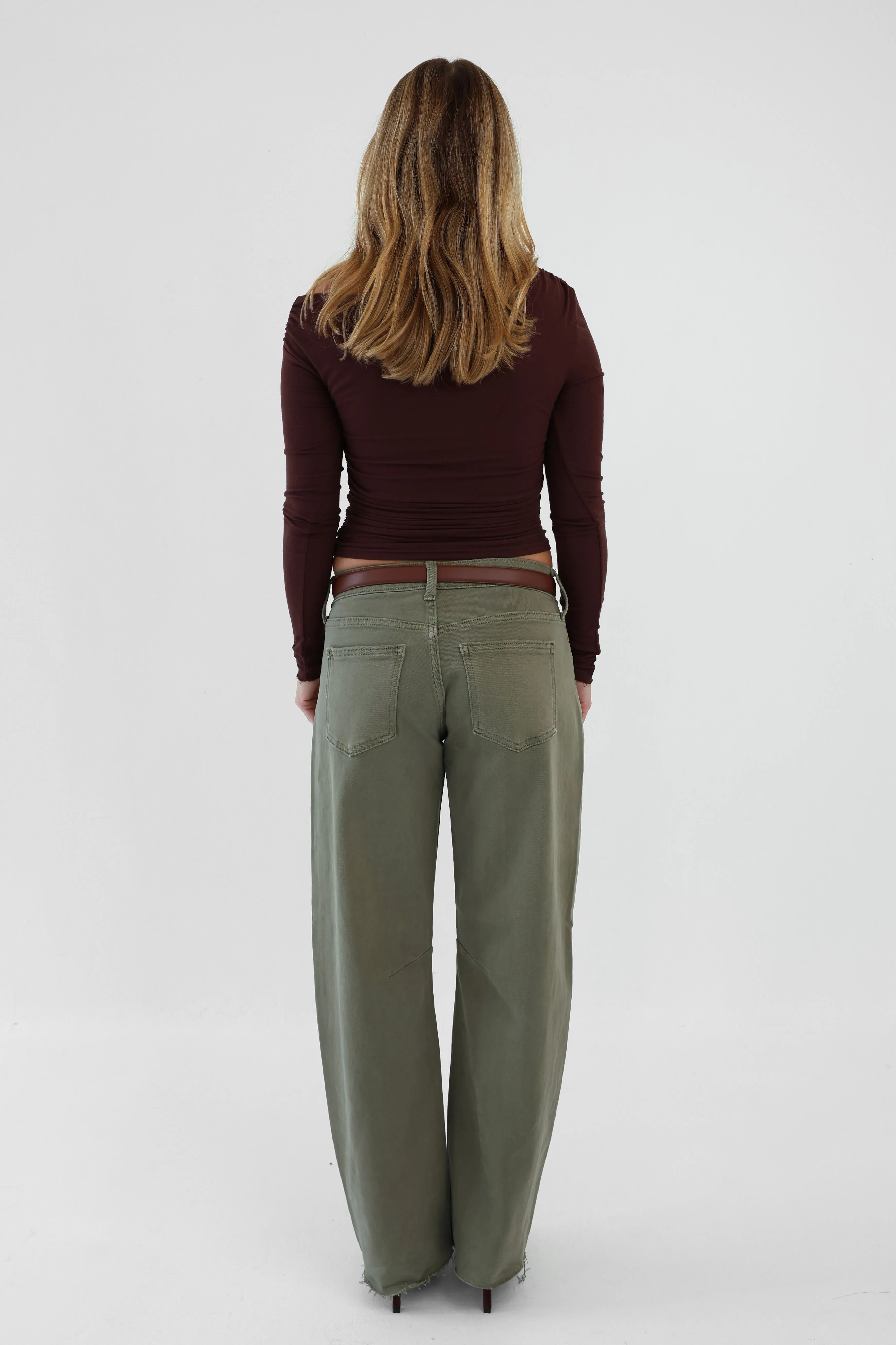 Rae Jeans in Olive sold by Grey Bandit product image thumbnail 3