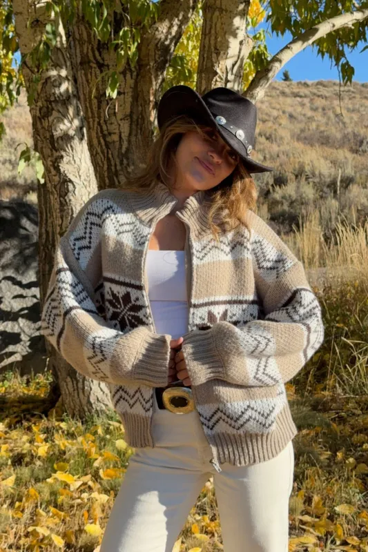Jackson Hole Zip Up Sweater sold by Grey Bandit