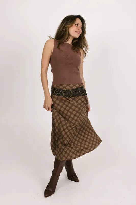 Wrangler Plaid Skirt sold by Grey Bandit