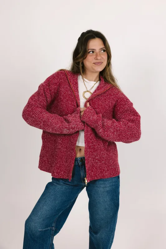 Shiloh Zip Up Sweater sold by Grey Bandit