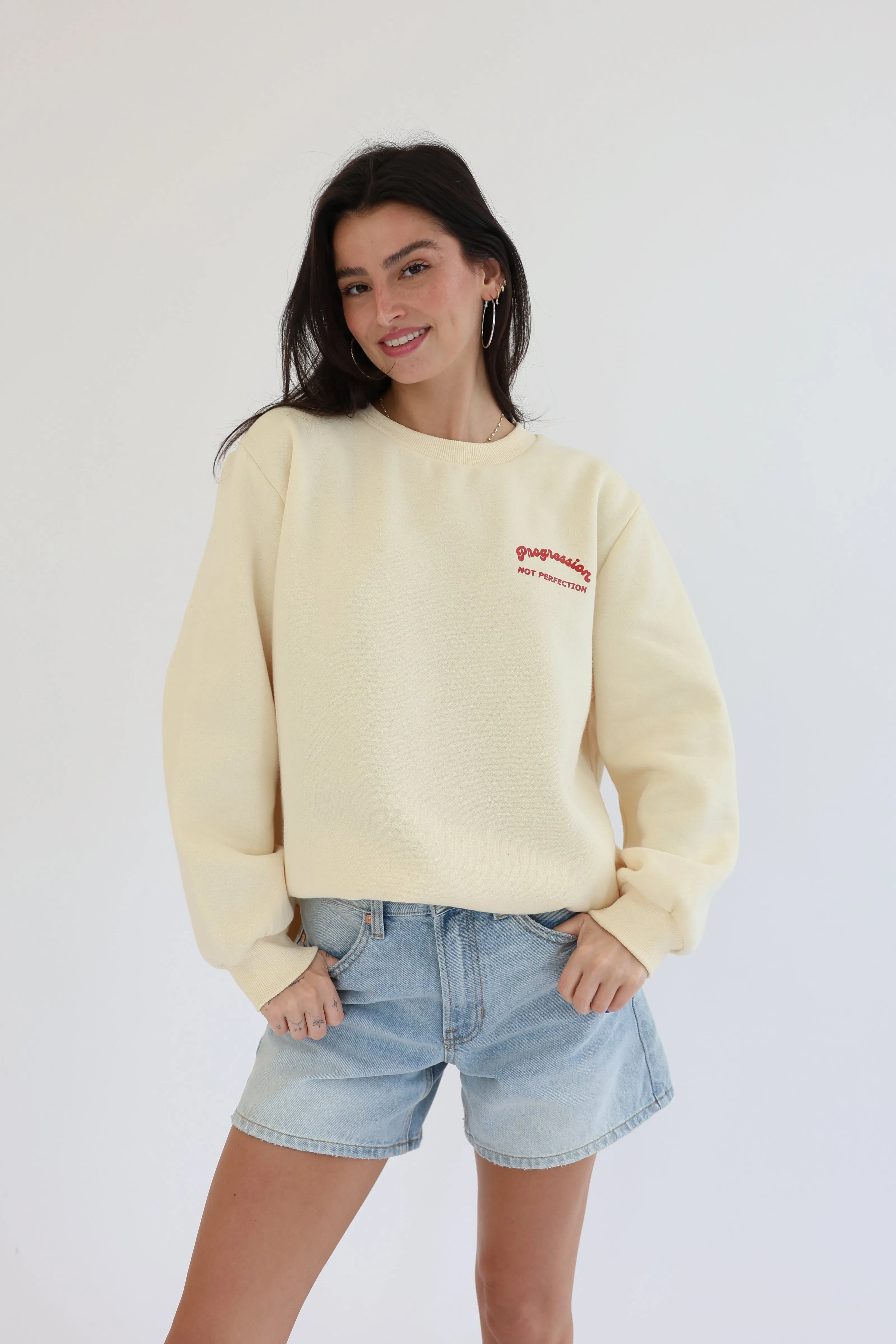Progression Not Perfection Sweatshirt sold by Grey Bandit product image thumbnail 3