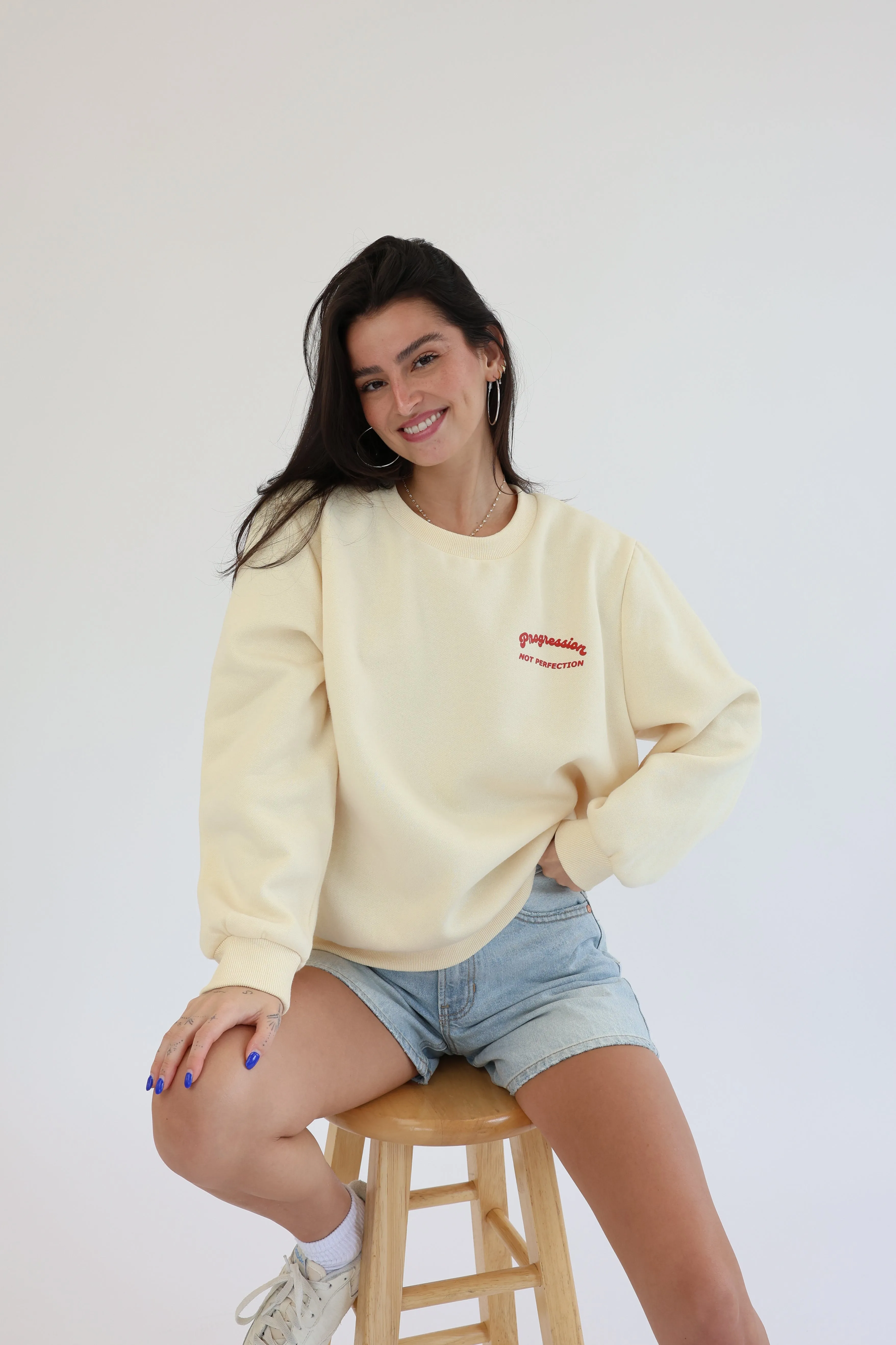 Progression Not Perfection Sweatshirt sold by Grey Bandit product image thumbnail 4