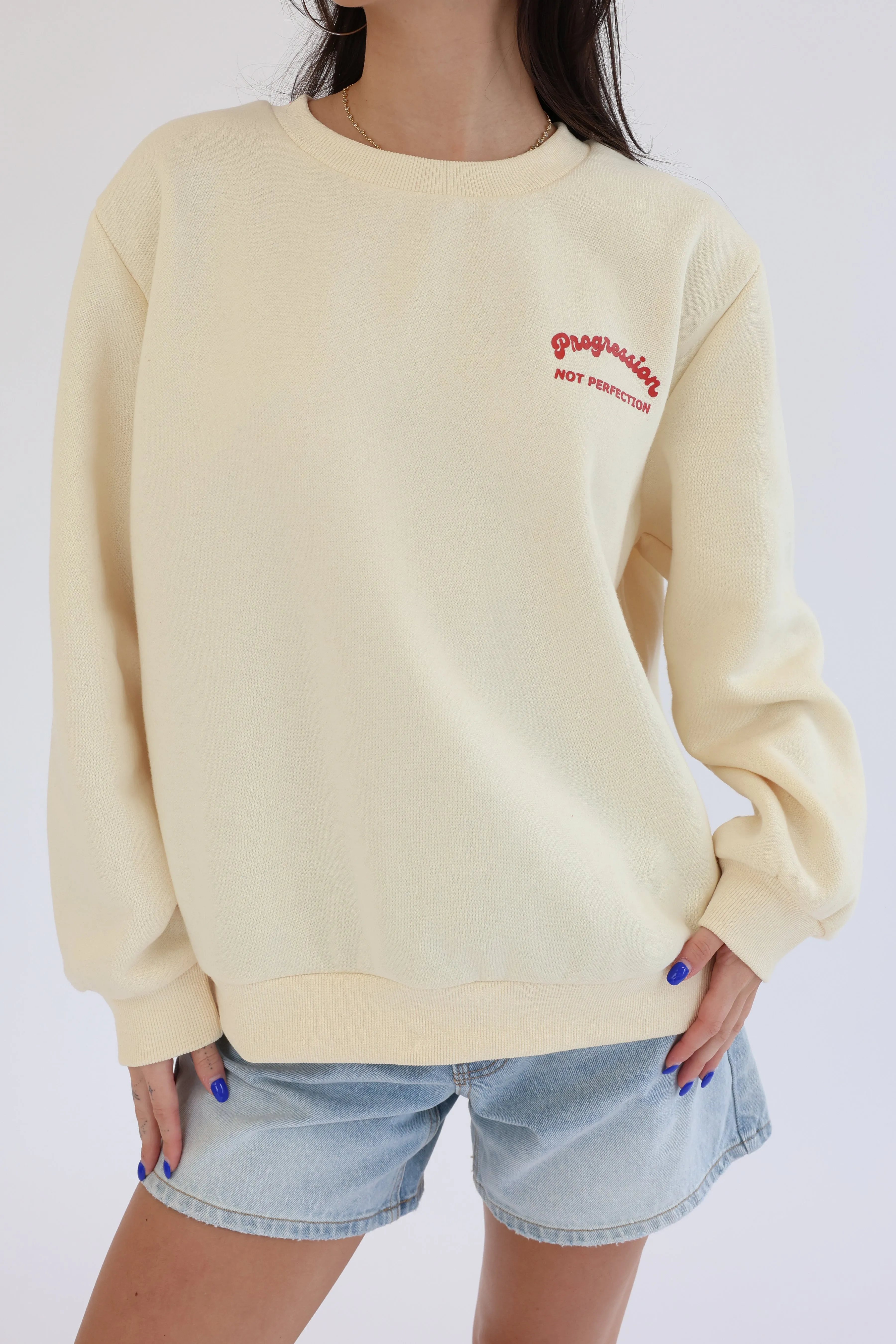 Progression Not Perfection Sweatshirt sold by Grey Bandit product image thumbnail 5
