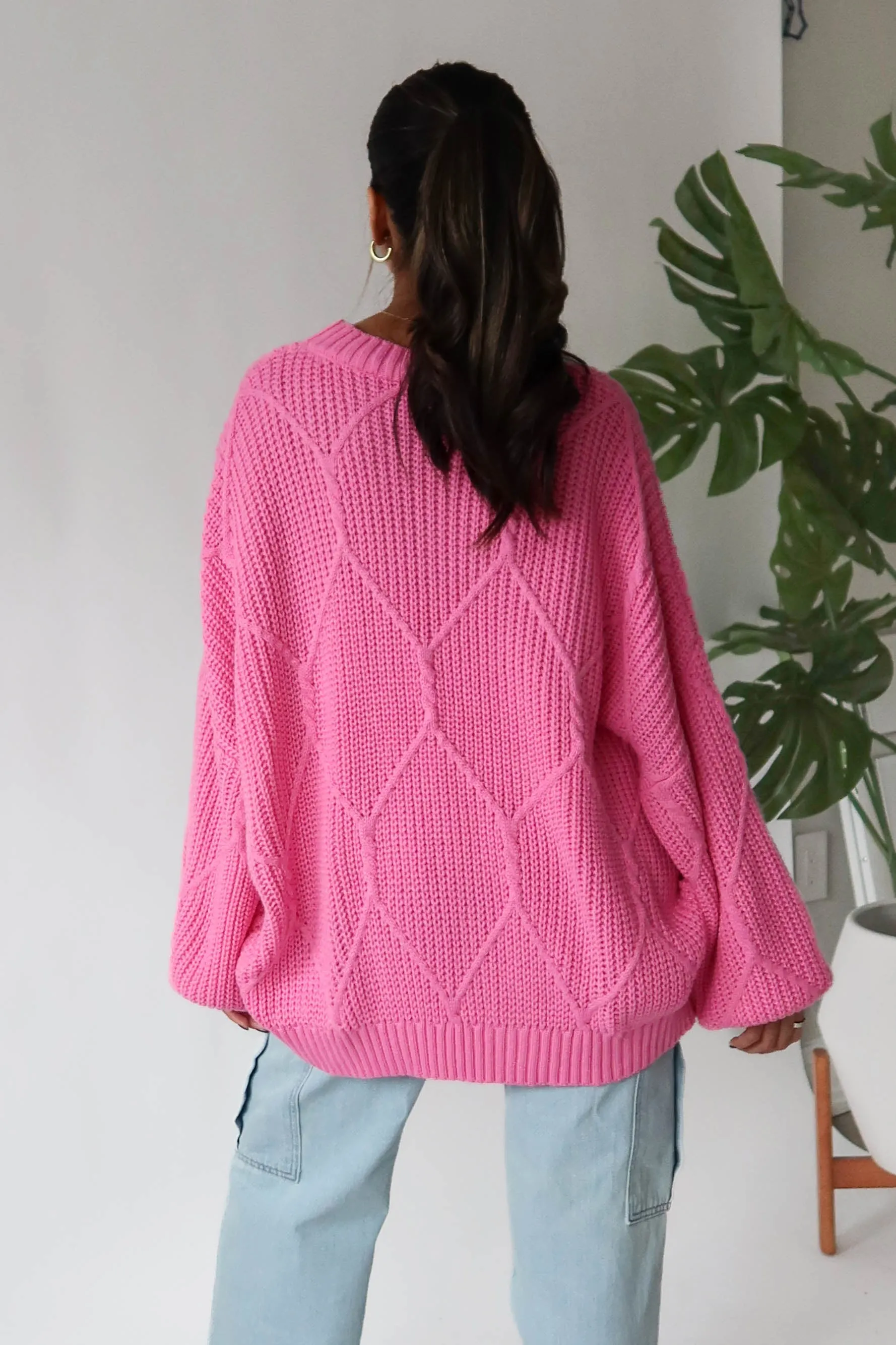Logan Sweater in Magenta Pink sold by Grey Bandit product image thumbnail 5