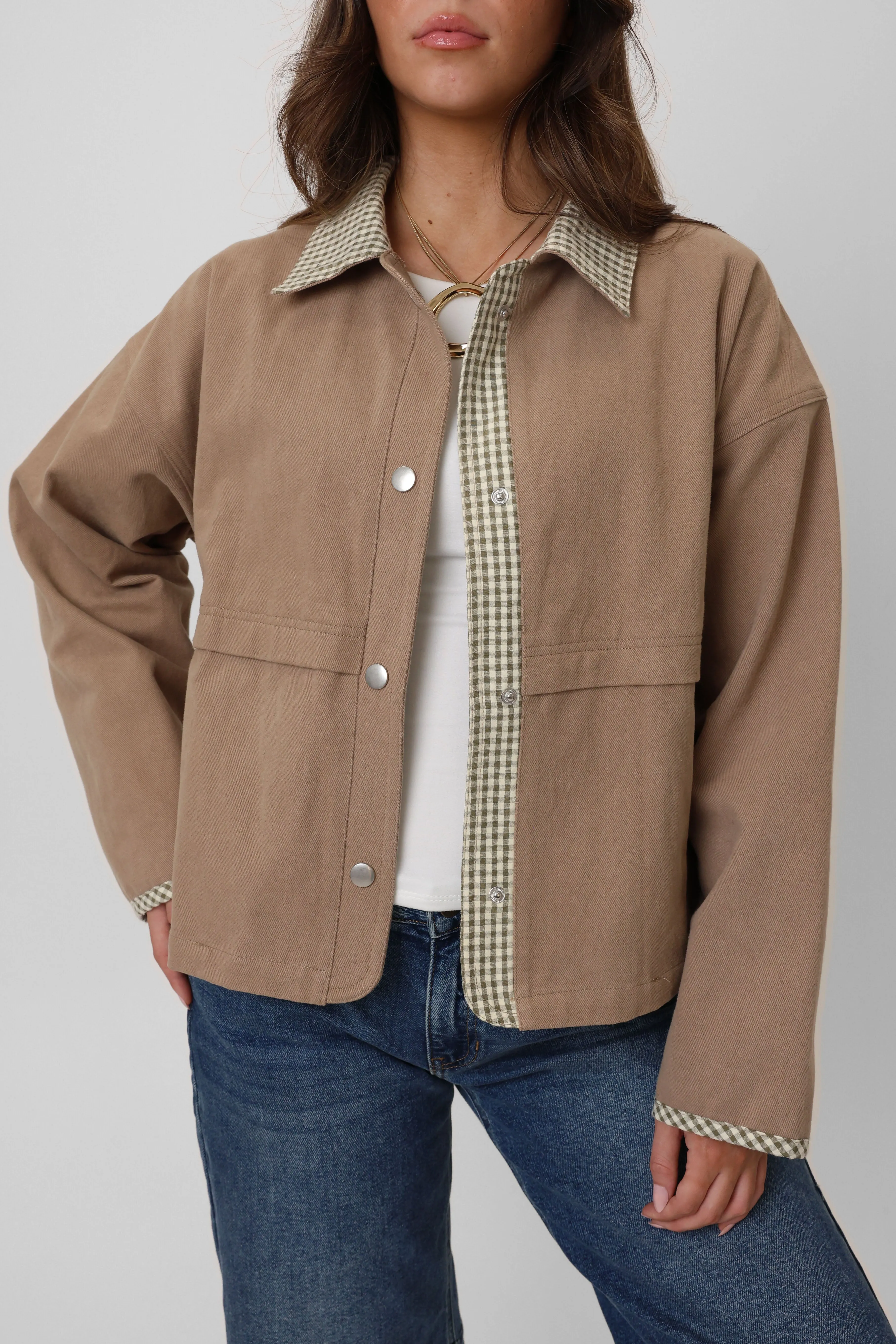 West Village Jacket in Taupe/Olive sold by Grey Bandit product image thumbnail 2