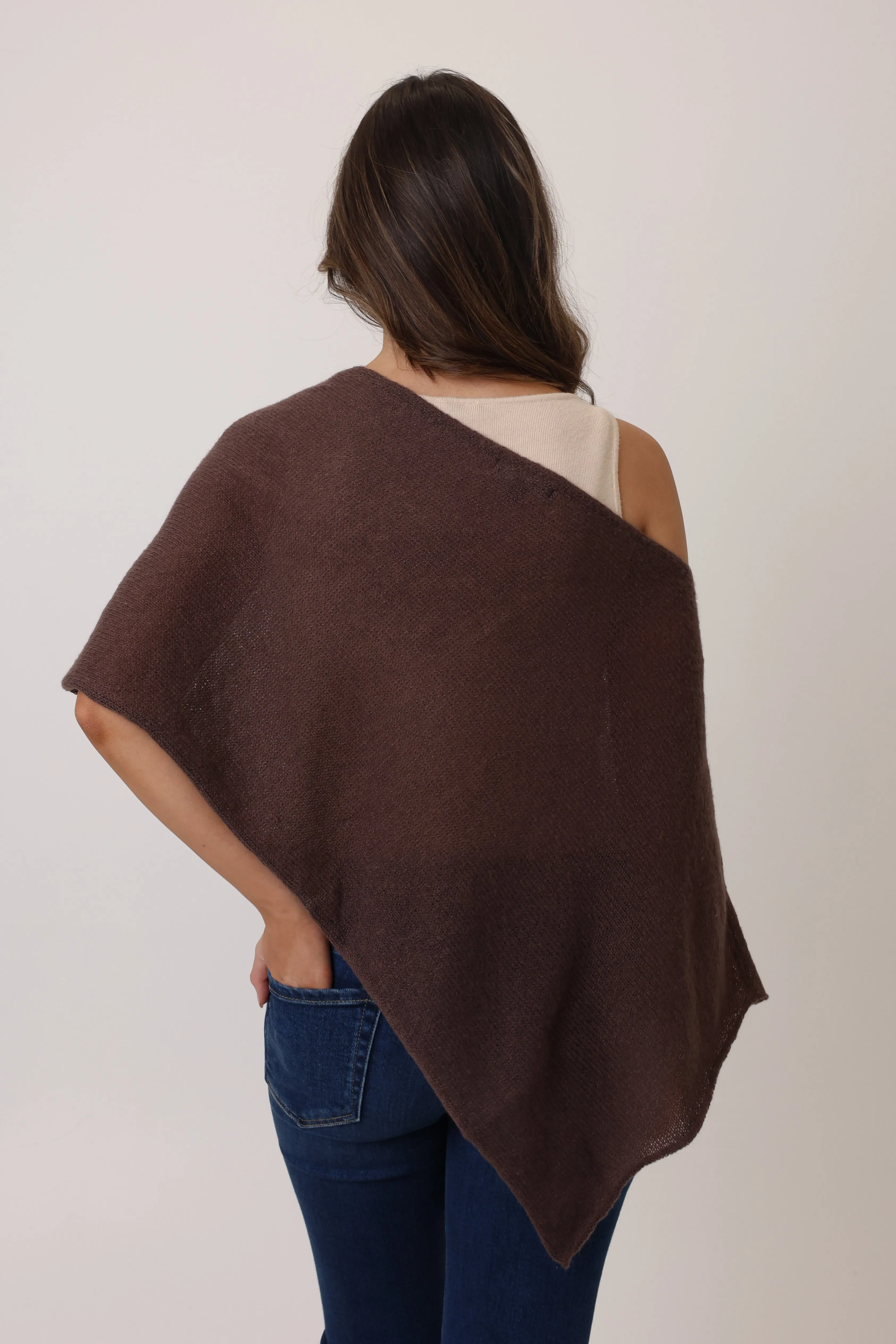 Stephanie Poncho in Chocolate sold by Grey Bandit product image thumbnail 5