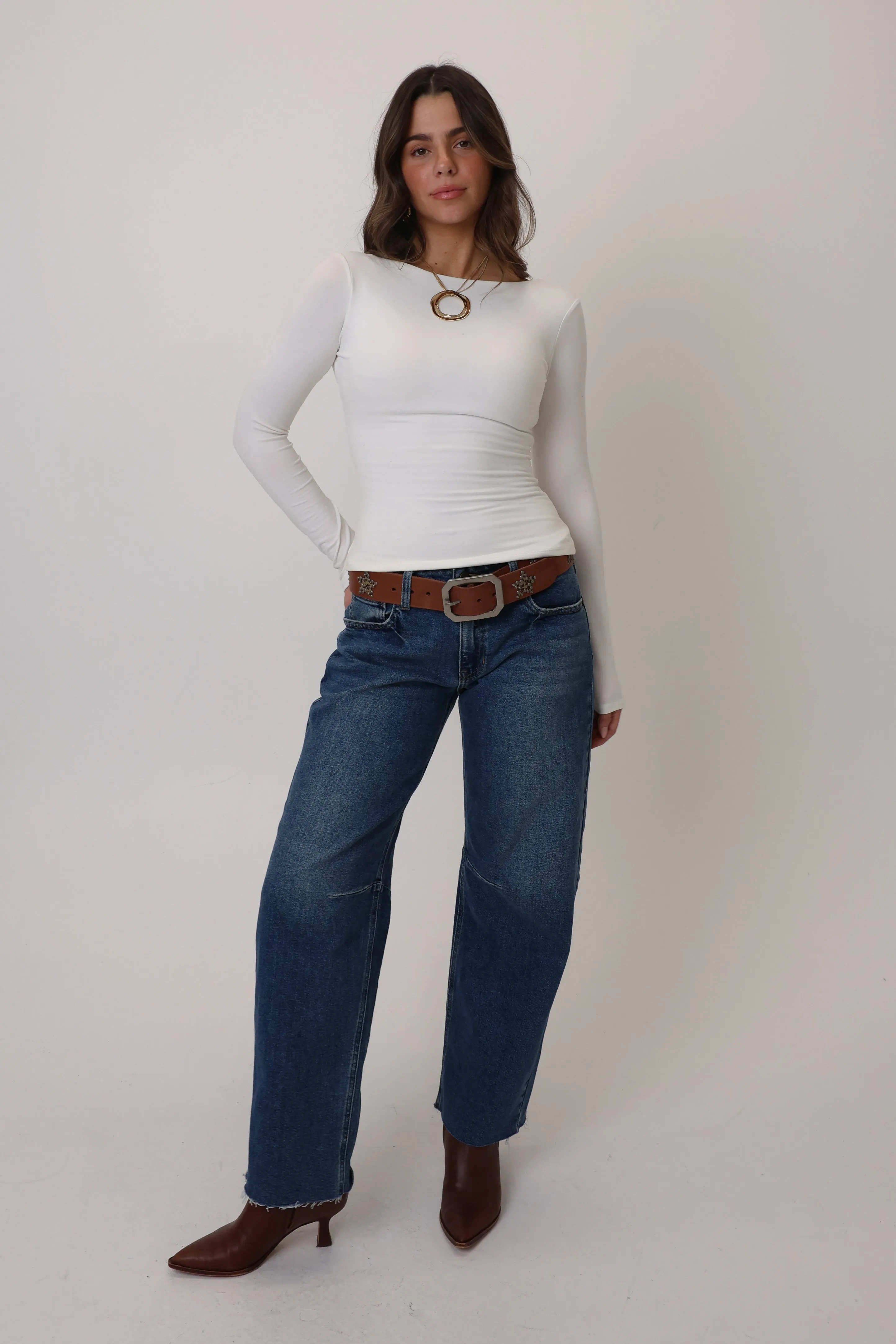 Leah Long Sleeve in Ivory sold by Grey Bandit product image thumbnail 3
