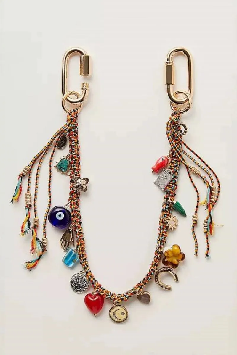 Evil Eye Bag Charm Chain sold by Grey Bandit product image thumbnail 2