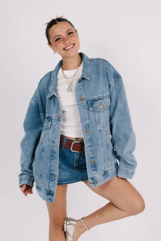 Midtown Oversized Denim Jacket sold by Grey Bandit