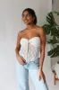 Heartbreaker Top in White sold by Grey Bandit