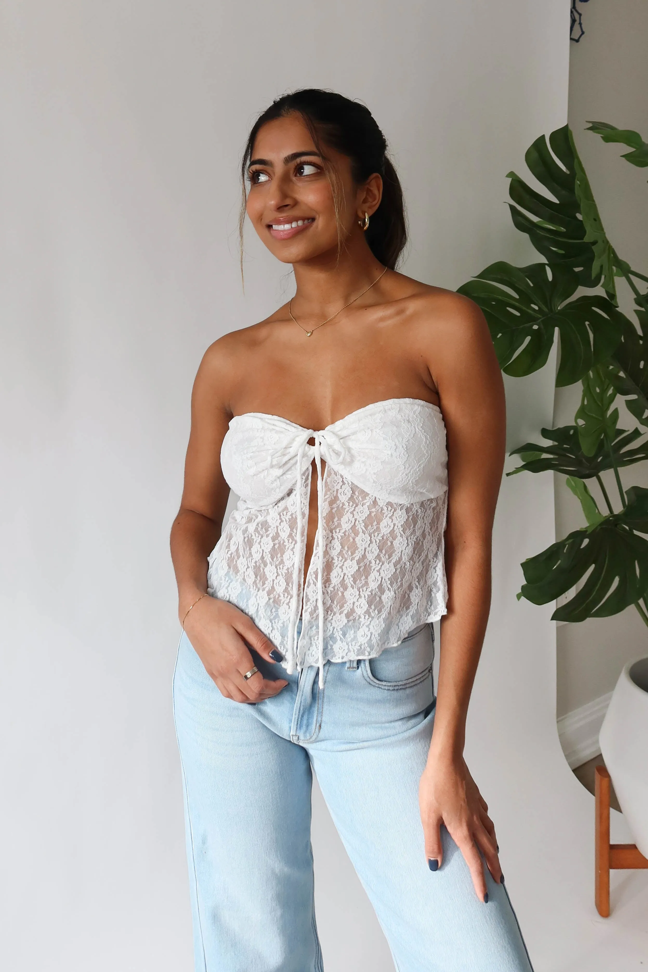 Heartbreaker Top in White sold by Grey Bandit