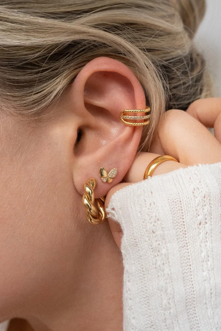 Gold Vera Hoops sold by Grey Bandit product image thumbnail 2