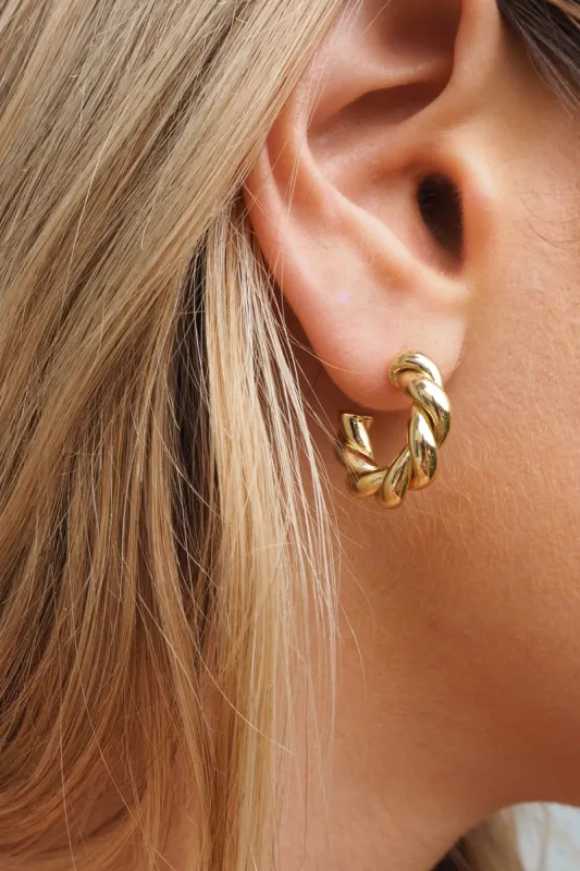 Gold Vera Hoops sold by Grey Bandit