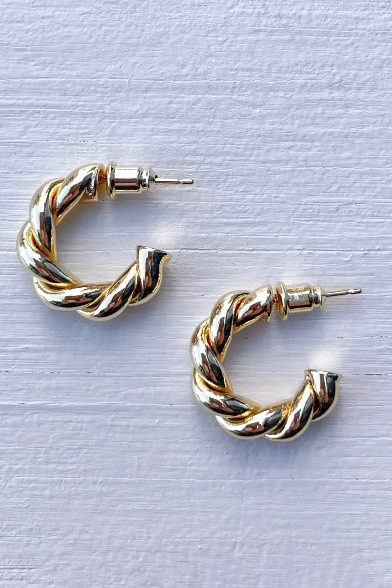 Gold Vera Hoops sold by Grey Bandit product image thumbnail 3