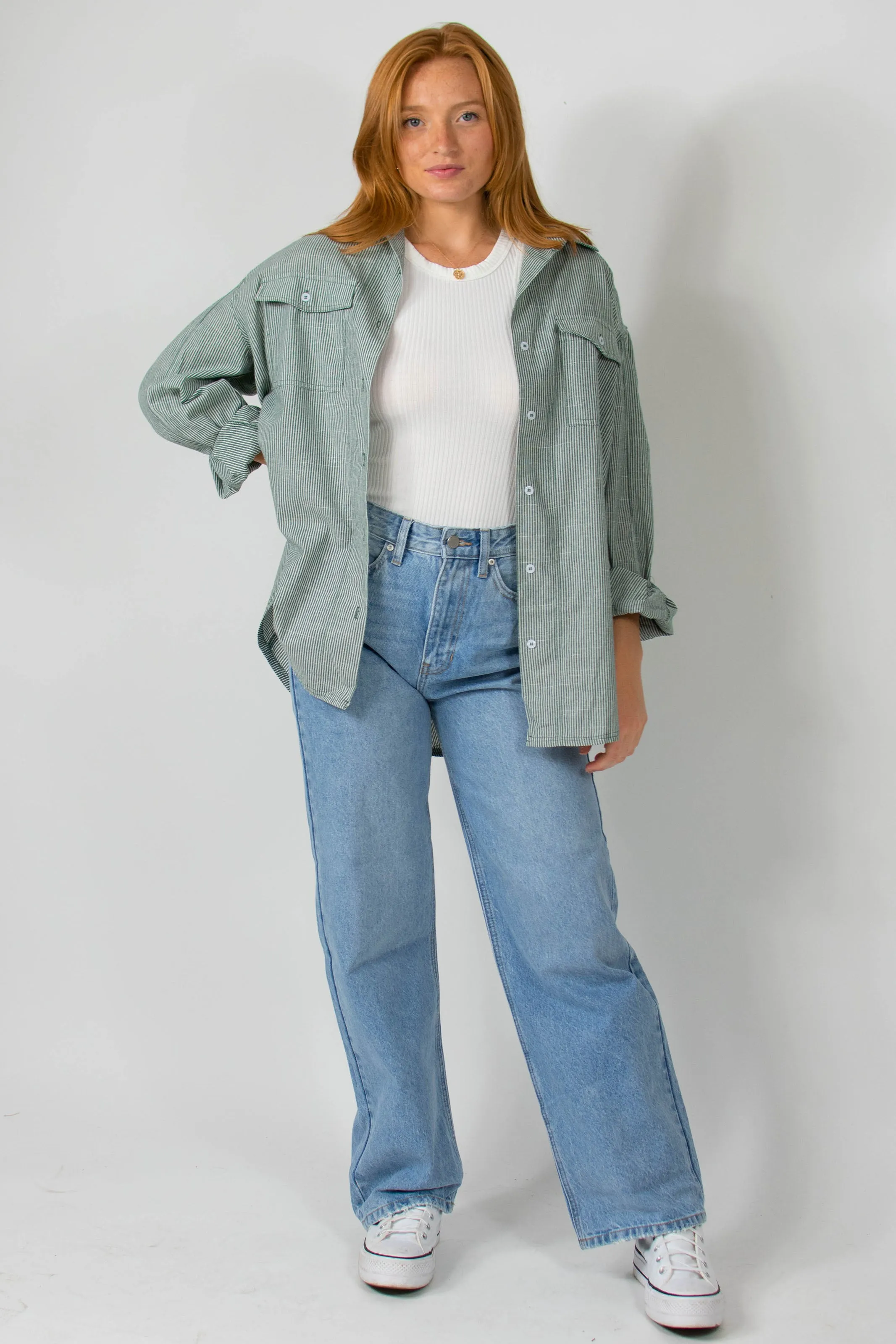 Carson Button Down in Olive sold by Grey Bandit product image thumbnail 2