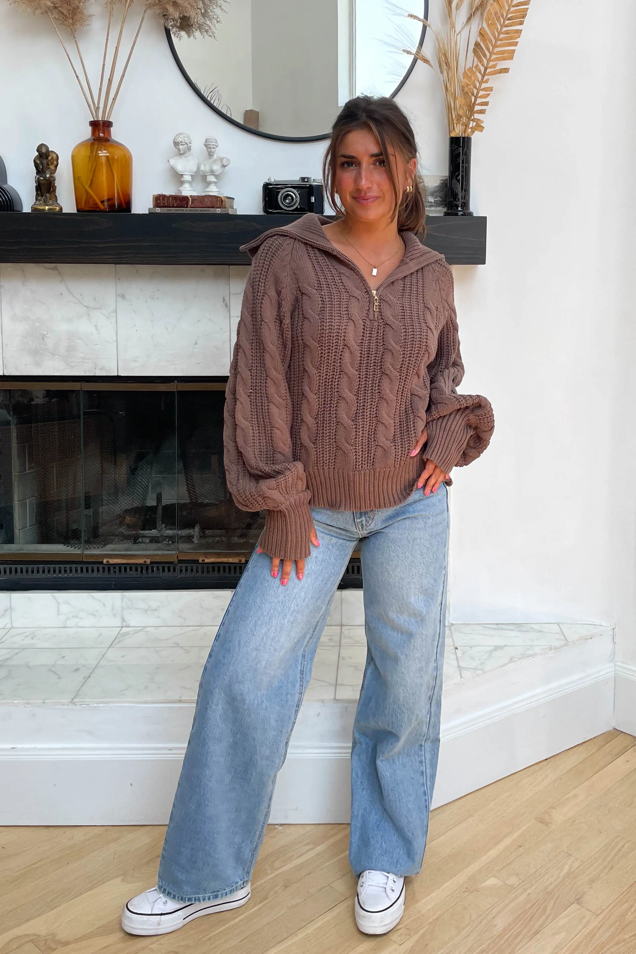 Let's Cuddle Sweater in Brown sold by Grey Bandit product image thumbnail 3