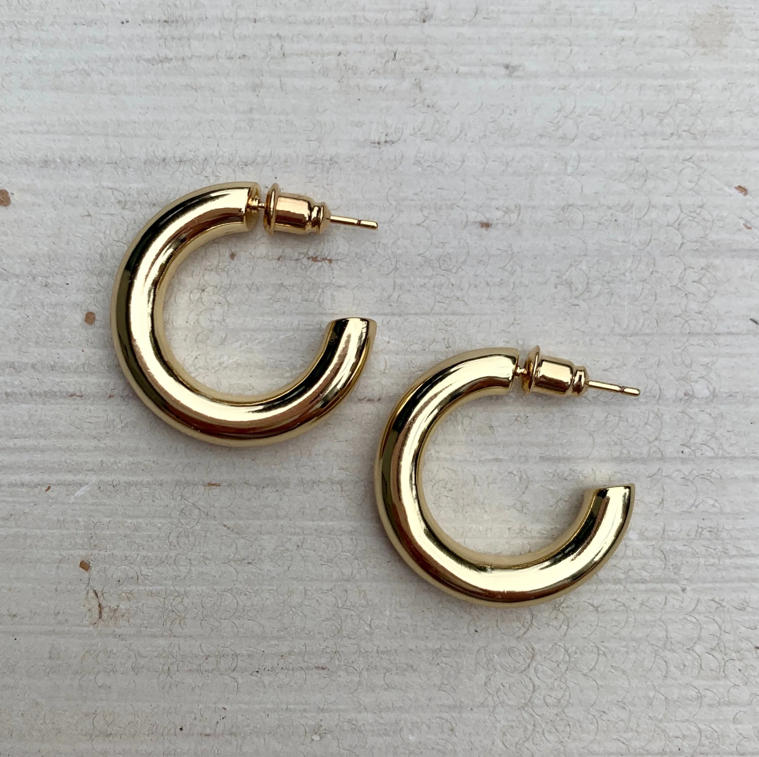 Chunky Gold Hoops sold by Grey Bandit product image thumbnail 3