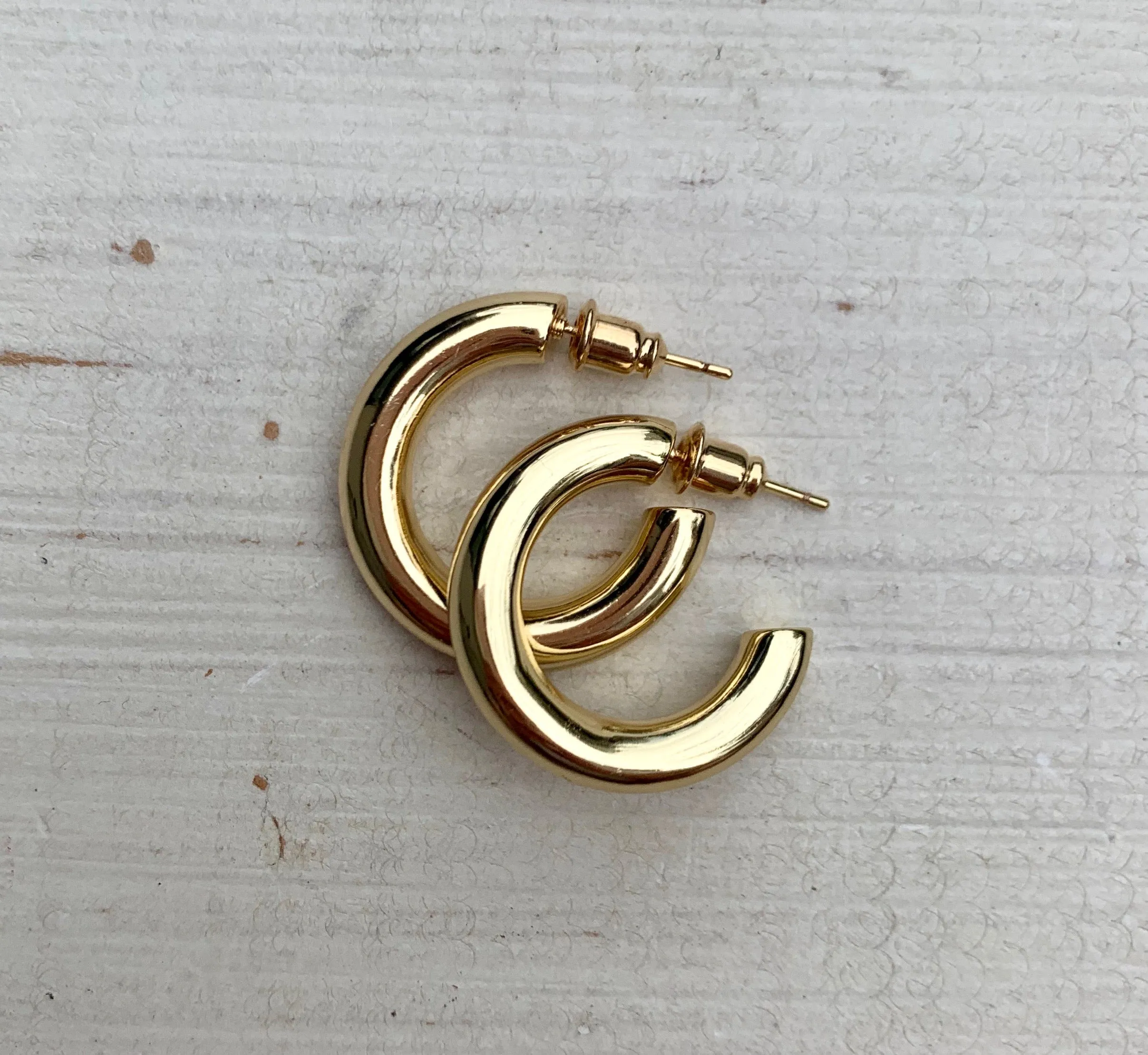 Chunky Gold Hoops sold by Grey Bandit product image thumbnail 4