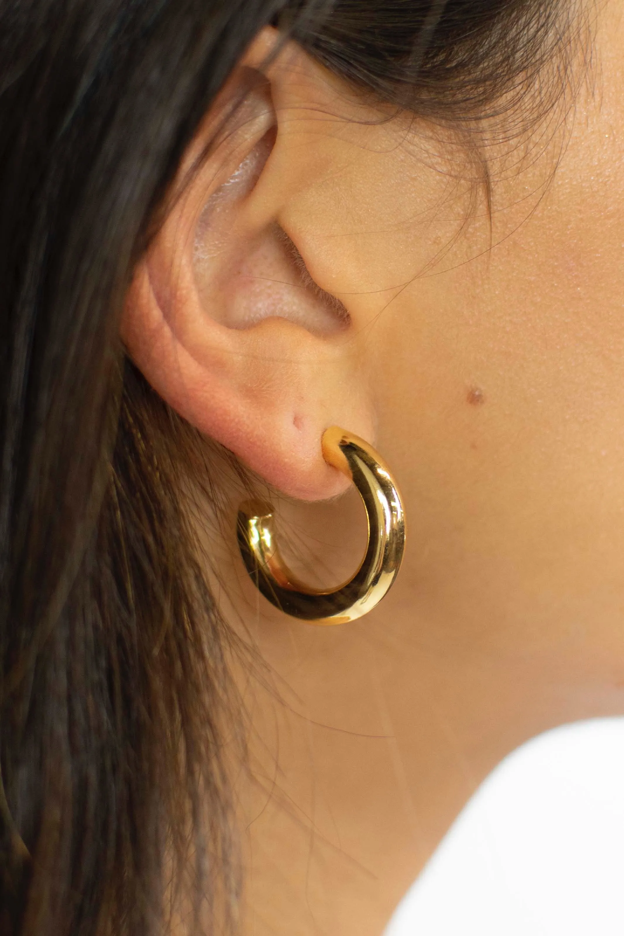 Chunky Gold Hoops sold by Grey Bandit product image thumbnail 2