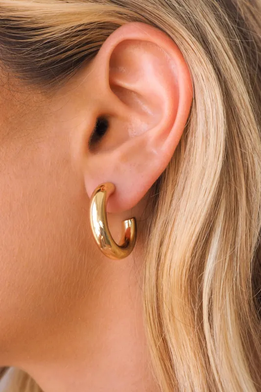Chunky Gold Hoops sold by Grey Bandit