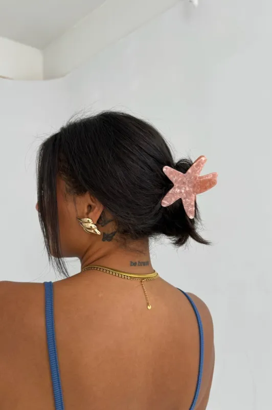 RPZL x GB Starfish Claw Clip in Pink Sand sold by Grey Bandit