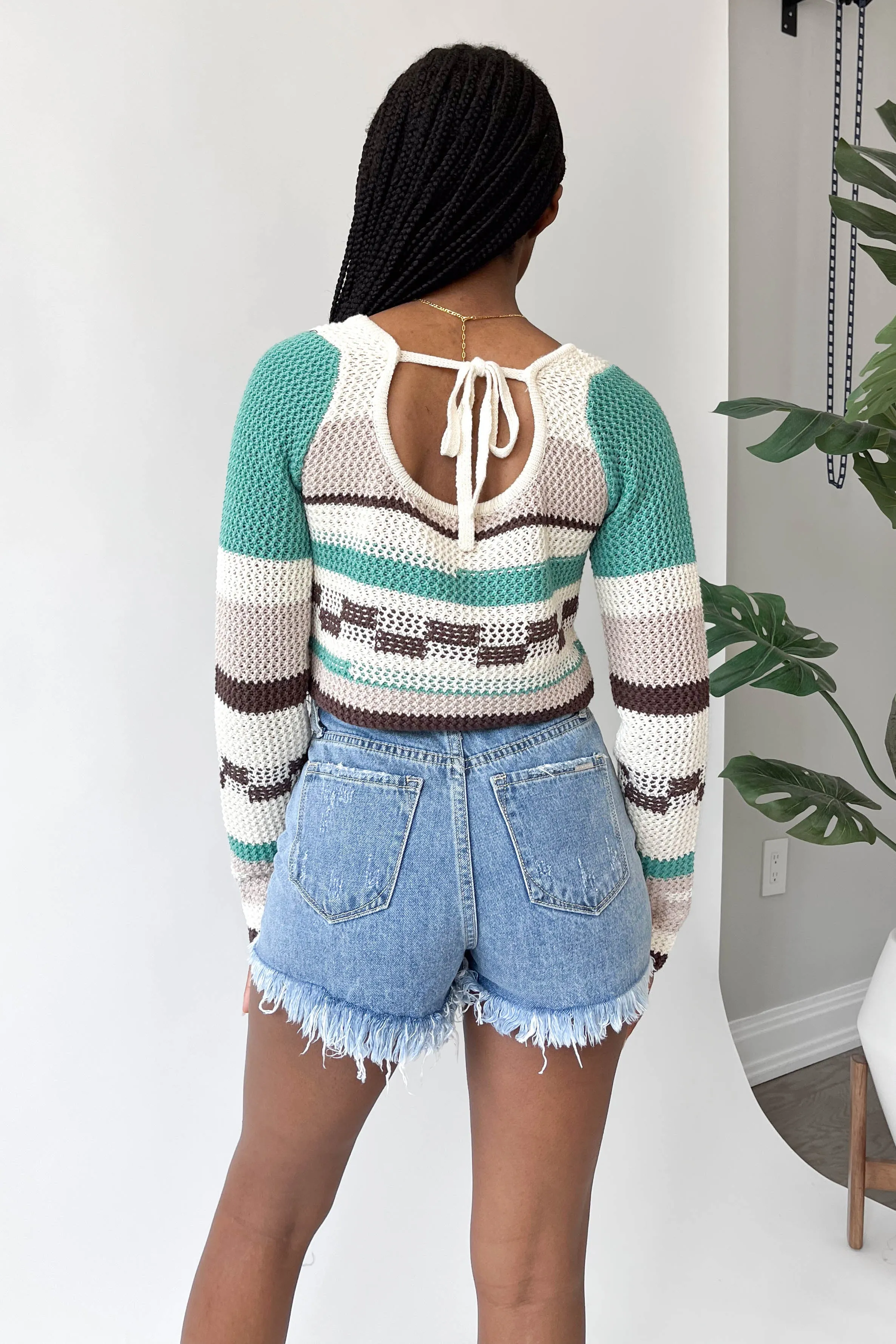 Teenage Dream Long Sleeve in Brown/Teal sold by Grey Bandit product image thumbnail 4