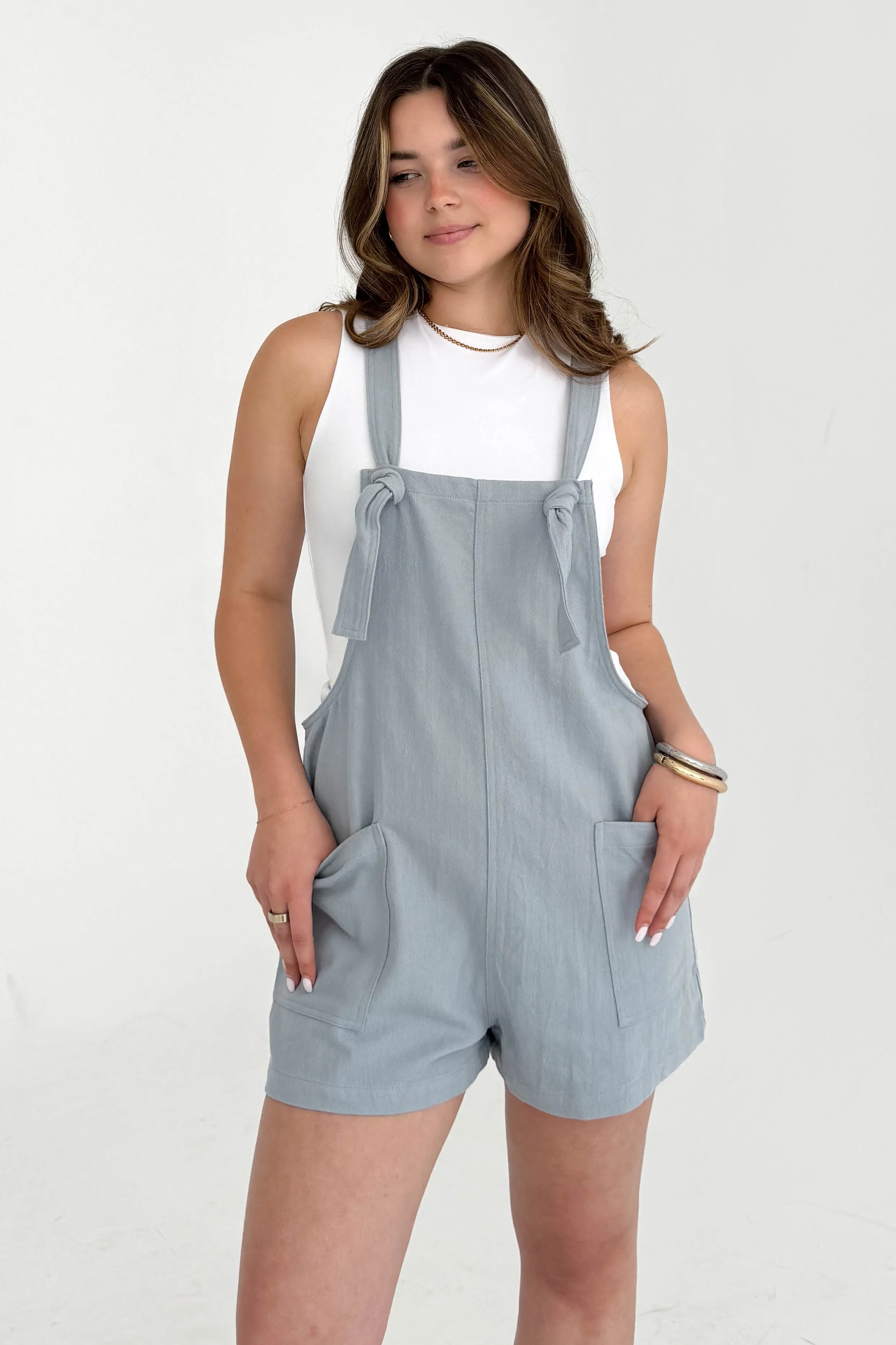 Bianca Overalls in Blue sold by Grey Bandit