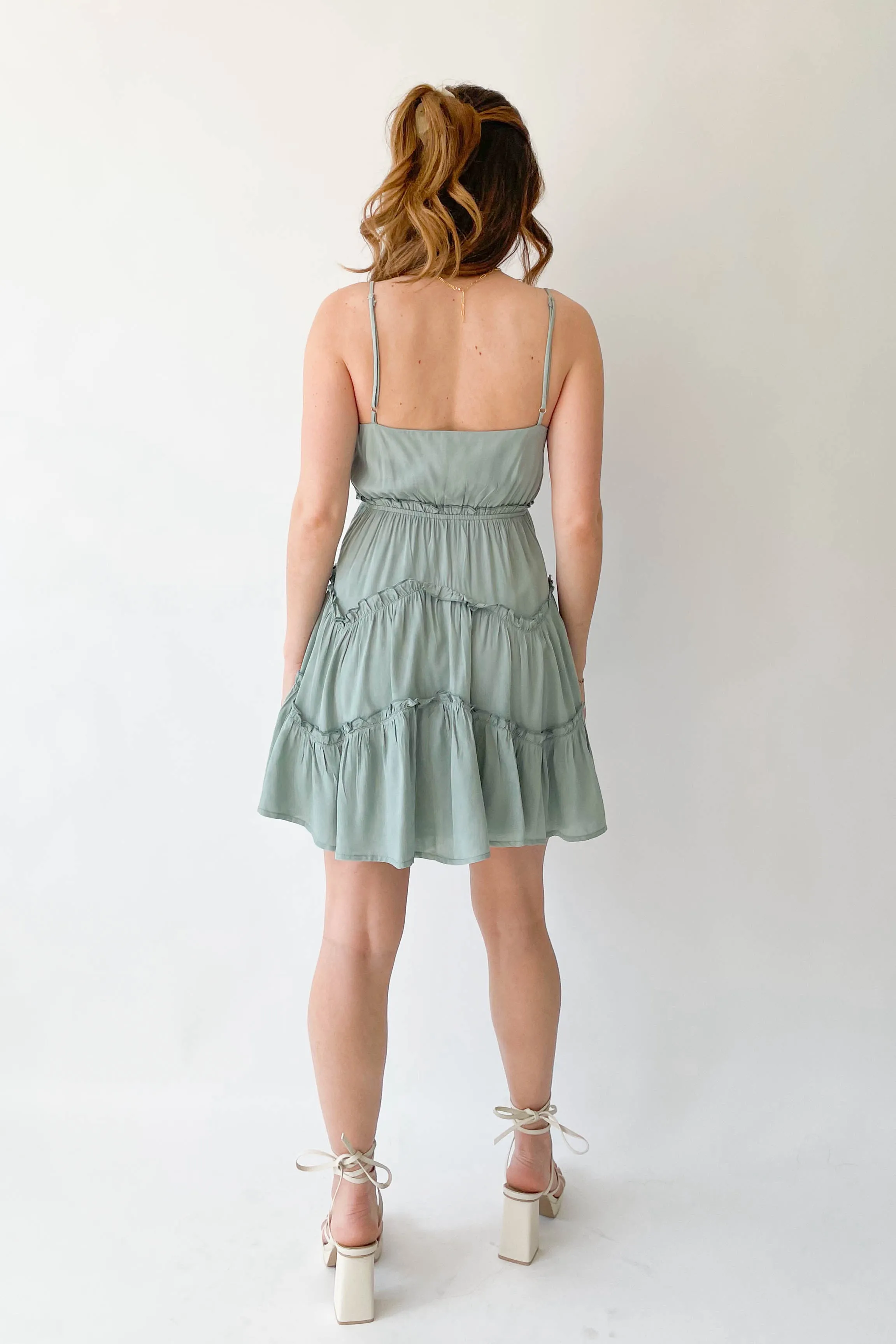 Serafina Dress in Sage sold by Grey Bandit product image thumbnail 4