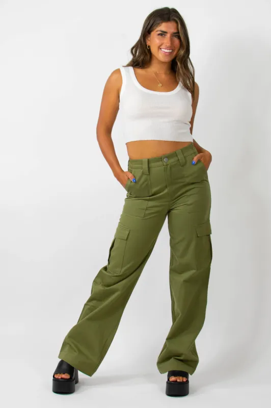 East Village Pants in Olive sold by Grey Bandit