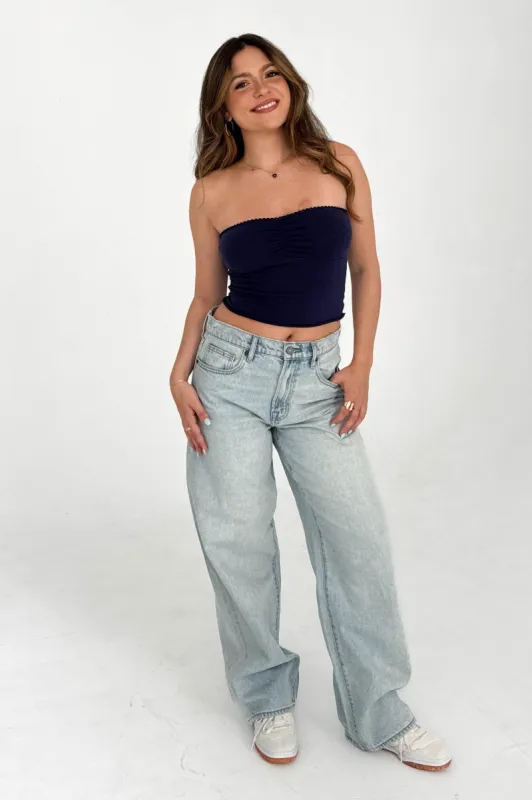Jillian Top in Navy sold by Grey Bandit