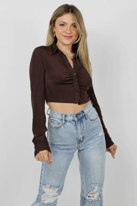 Good Romance Long Sleeve in Espresso sold by Grey Bandit