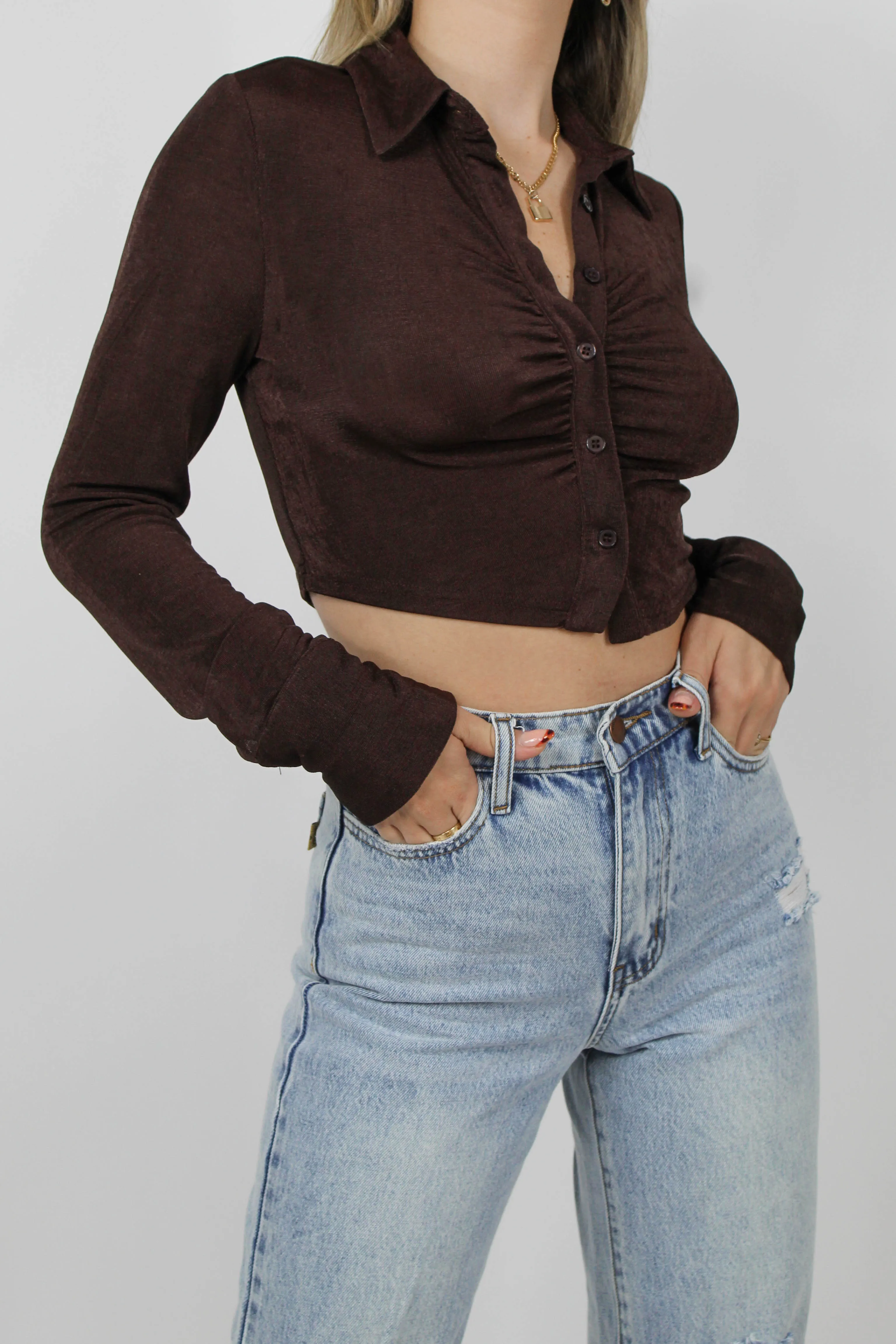 Good Romance Long Sleeve in Espresso sold by Grey Bandit product image thumbnail 2