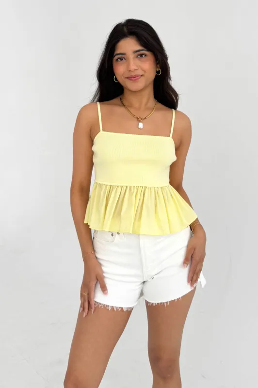Izzy Top in Yellow sold by Grey Bandit