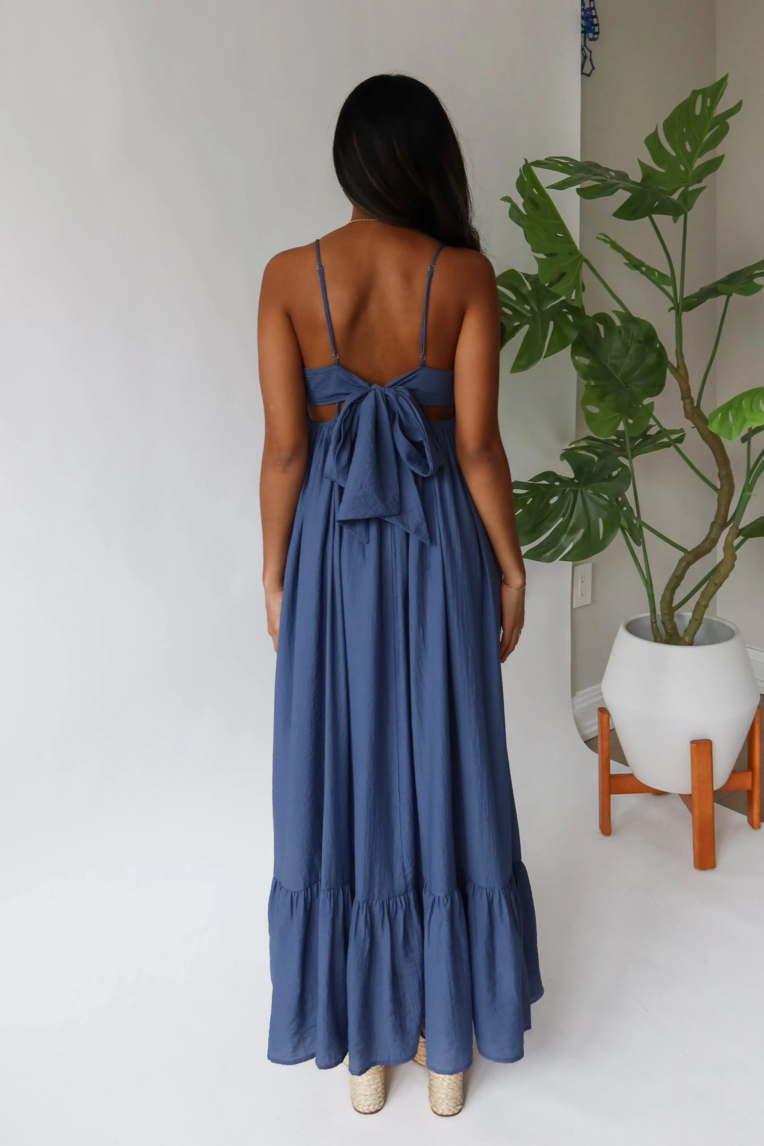 Shine Bright Maxi Dress in Dark Blue sold by Grey Bandit product image thumbnail 4