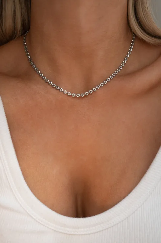 Kendra Necklace in Silver sold by Grey Bandit