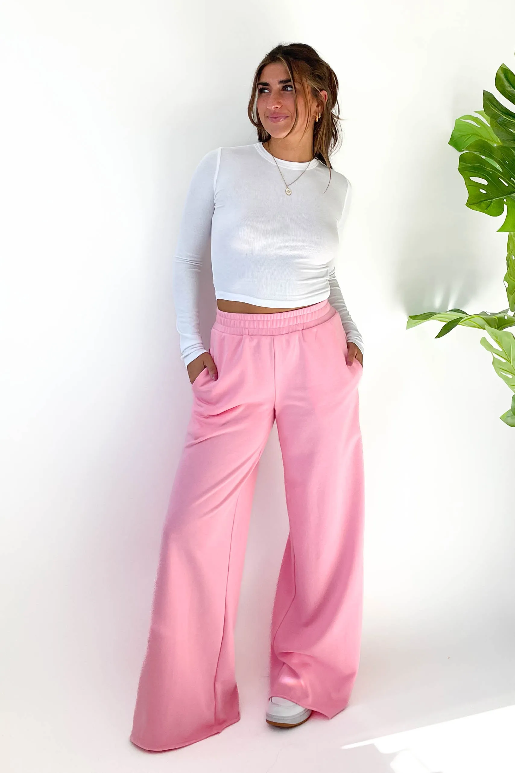 Seasons Change Sweatpants in Bubblegum sold by Grey Bandit