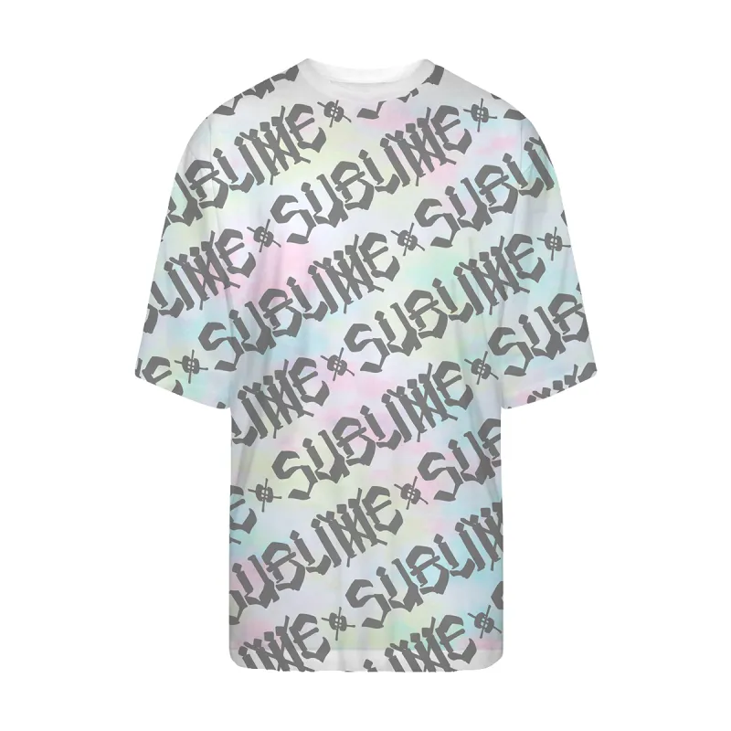 Sublime x Chaz Allover Print T-shirt Dress - Pastel Tie Dye sold by Sublime