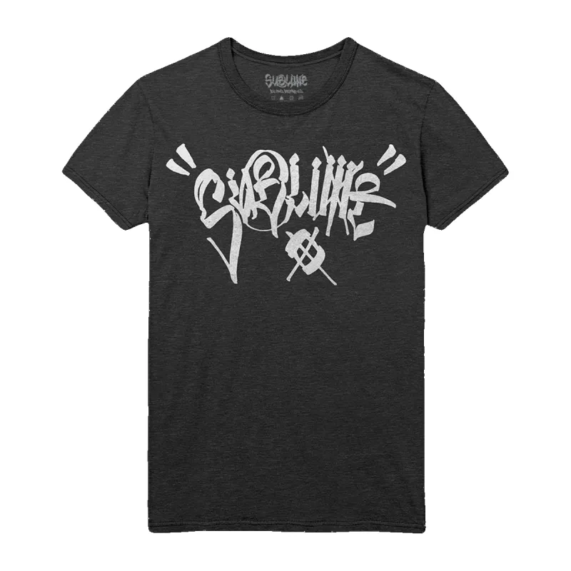Sublime x Chaz Script T-shirt - Charcoal Heather sold by Sublime