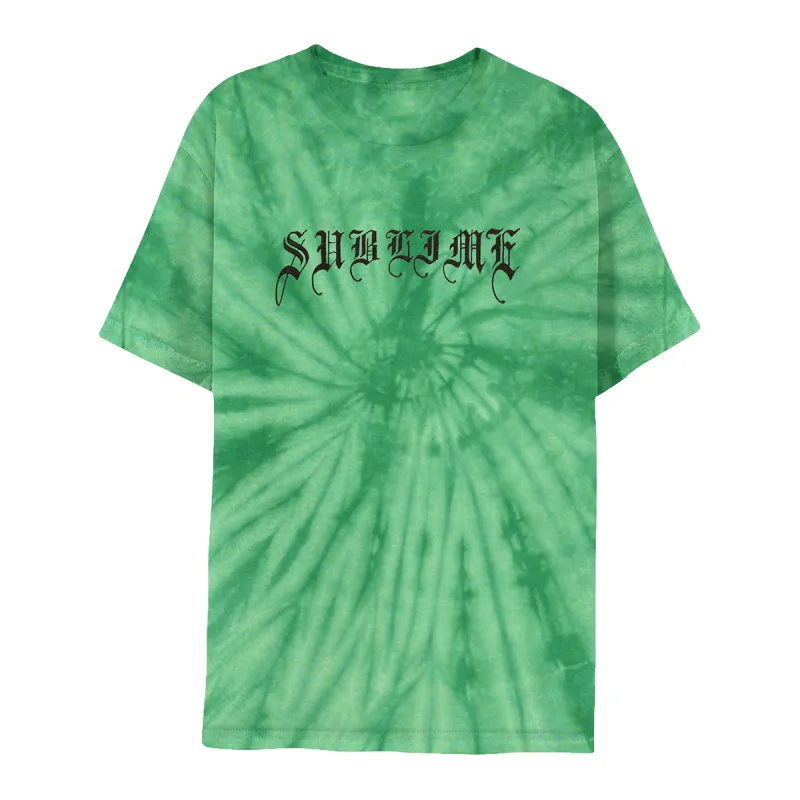 Mind-Blown Sun Green Tie-Dye Tee sold by Sublime