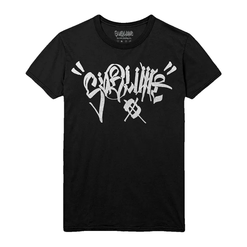 Sublime x Chaz Script T-Shirt - Black sold by Sublime