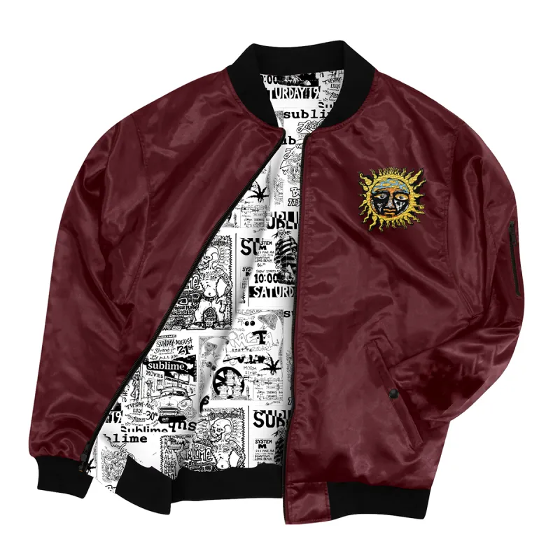 Sublime “Flyers" Custom Bomber Jacket! sold by Sublime