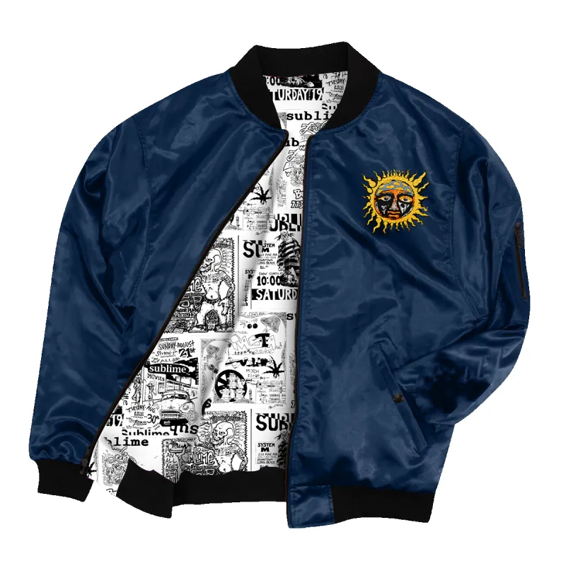 Sublime “Flyers" Custom Bomber Jacket! made by Sublime