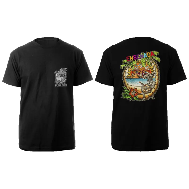 Ensenada Crest Black T-Shirt made by Sublime