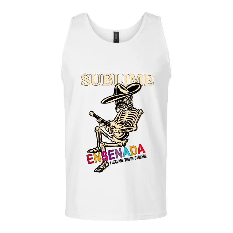Ensenada Skeleton White Tank made by Sublime