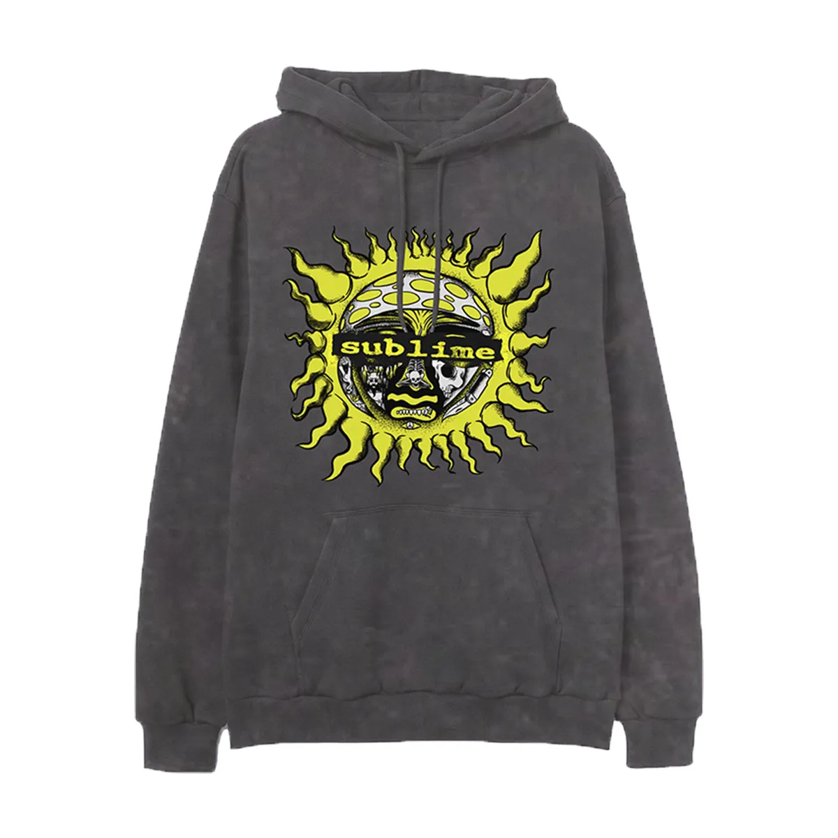 Mineral Washed Charcoal Hoodie sold by Sublime