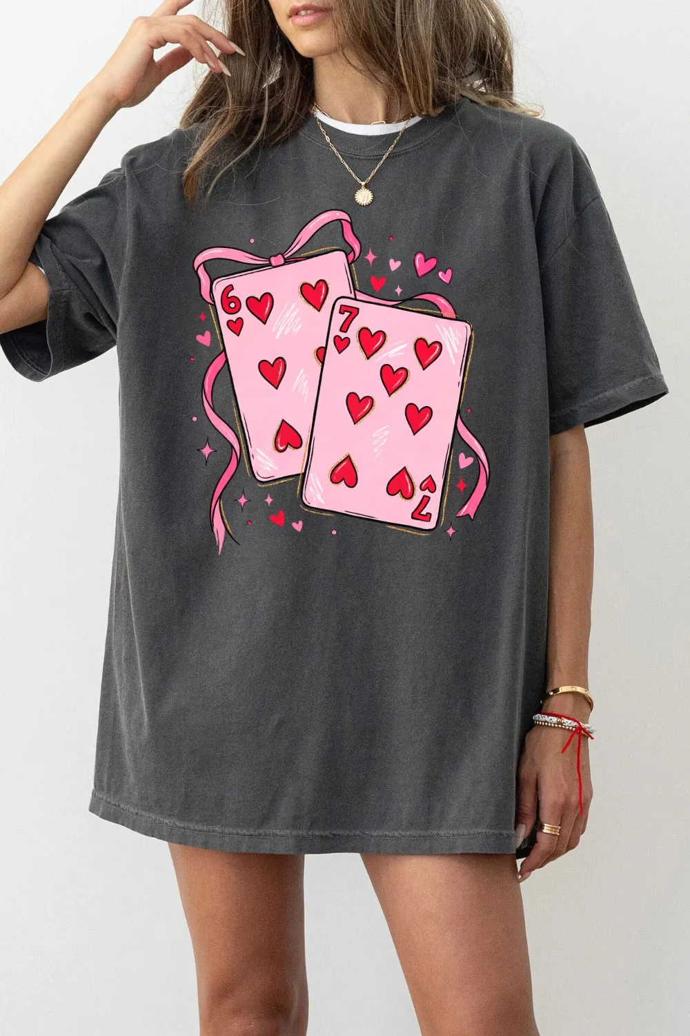 Playing Cards Valentine 6 7 Funny Tee For Women sold by Fancy Tees