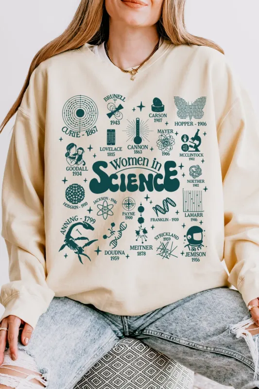 Women In Science Feminism Sweatshirt For Women sold by Fancy Tees