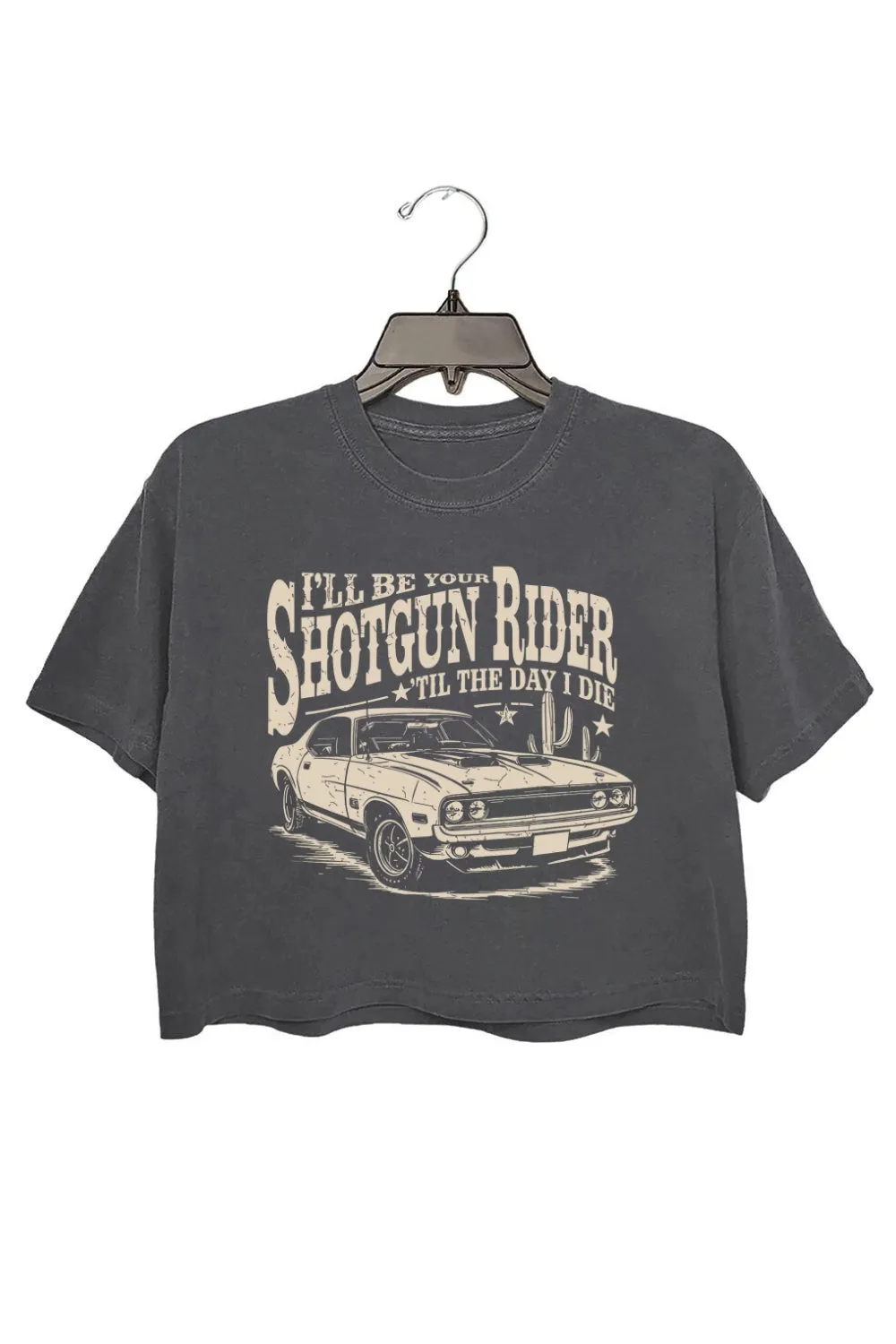 I'll Be Your Shotgun Rider Till the Day I Die Crop Top For Women sold by Fancy Tees
