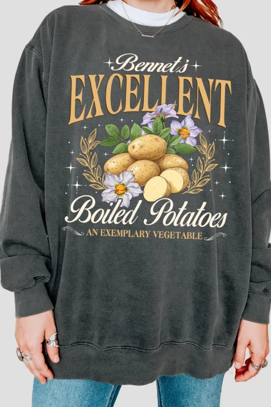 Excellent Boiled Potatoes Funny Sweatshirt For Women sold by Fancy Tees